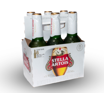 SIXPACK CERVEZA STELLA BOTELLA 300 ML