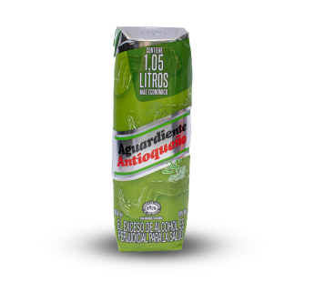 AGUARDIENTE TETRA VERDE X 1050 ML