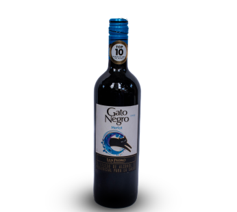 VINO TINTO MERLOT 750 ML GATO NEGRO