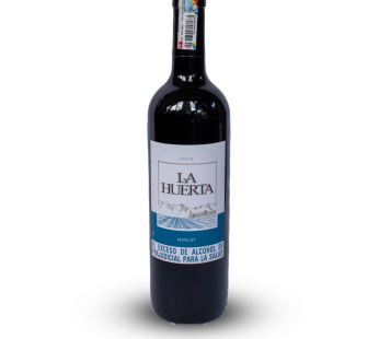 VINO TINTO MERLOT 750ML LA HUERTA