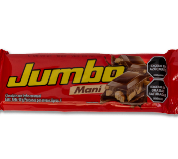 CHOCOLATINA JUMBO MANI 90GR X UND