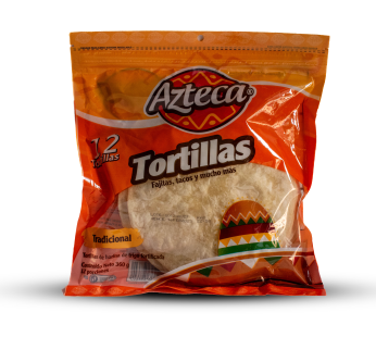 TORTILLA 360 GR PQ X 12 UNDS AZTECA