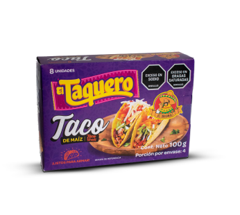 TACOS DE MAIZ ESTANDAR X8 UND EL TAQUERO