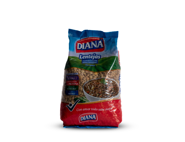 LENTEJAS 460 GR PC 25 UNDS DIANA