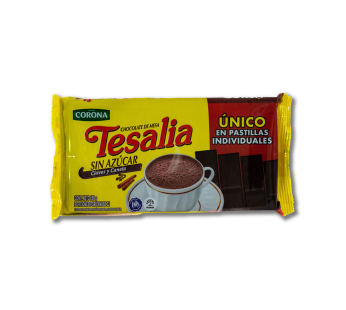 CHOCOLATE SIN AZUCAR CLAVOS Y CANELA X250 GR TESALIA