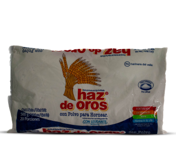 HARINA DE TRIGO/ POLVO DE HORNEAR 500 GR HAZ DE OROS PC 25