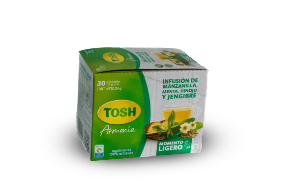 INFUSION DE MANZANILLA ARMONIA ( ligero ) X 20 SOBRES TOSH