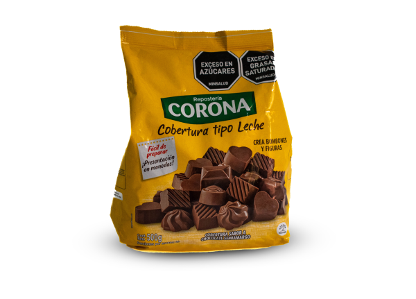 COBERTURA LECHE 500 GR CORONA