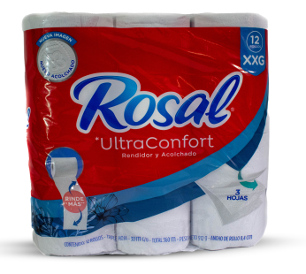 PAPEL HIGIENICO ROSAL X 12