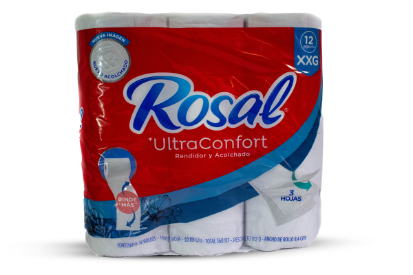 PAPEL HIGIENICO ROSAL X 12