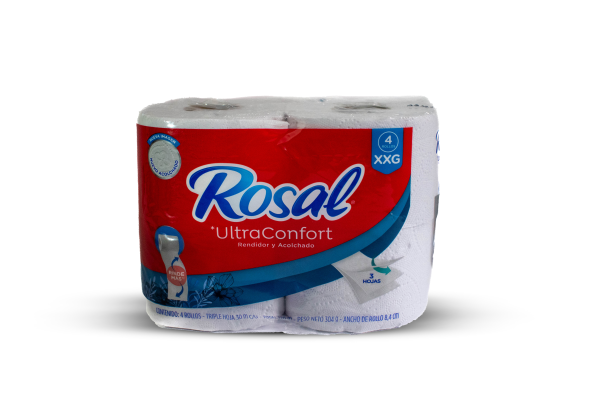 PAPEL HIGIENICO ROSAL X 4 UNDS