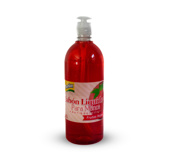 JABON MANOS 1000 ML BERHLAN FRUTOS ROJOS