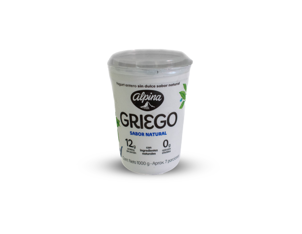 YOGURT GRIEGO SIN AZUCAR 1 KG ALPINA