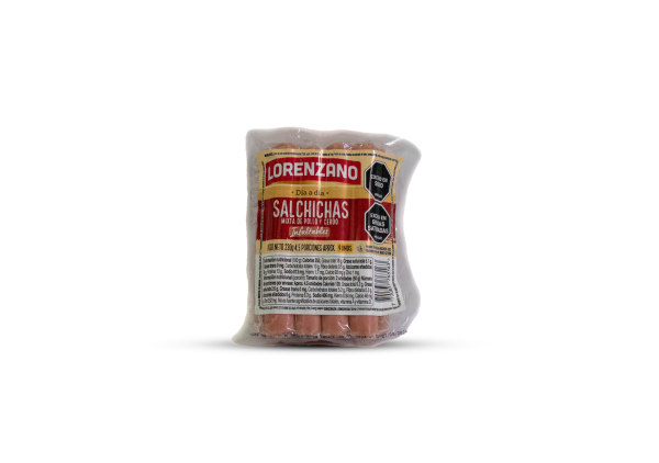 SALCHICHA MIXTA POLLO Y CERDO 230 GR LORENZANO