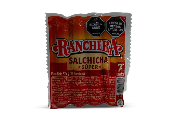 SALCHICHA SUPER RANCHERA 525 GR ZENU