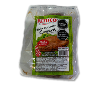 TORTA CARNE X 5 UNDS 450 GR PETISCO