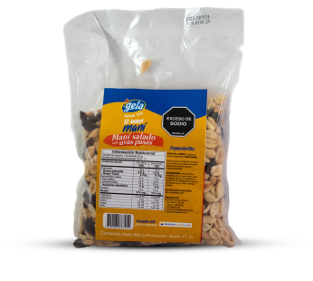 MANI SALADO PASAS 500gr GELA