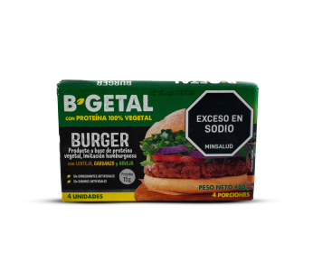 CARNE HAMBURGUESA VEGETARIANA X4 UNDS 400 GR FRIKO
