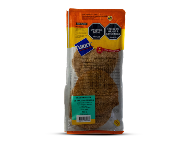 HAMBURGUESA APANADA 90 GR x 5 UNDS TURKY