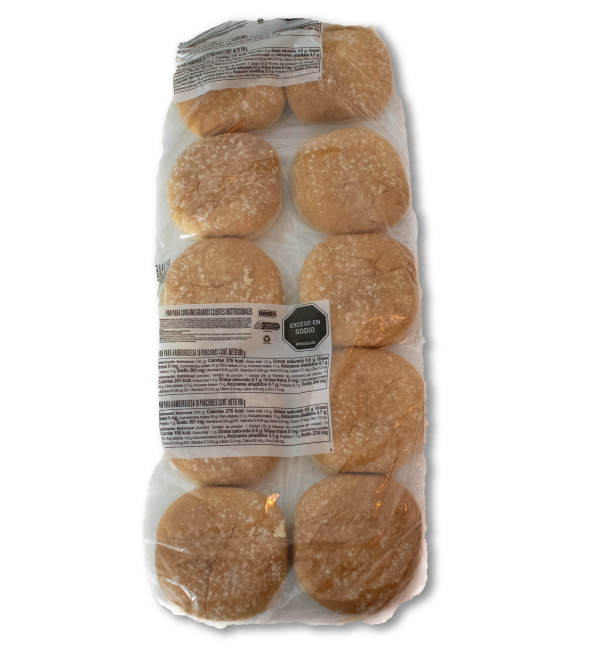 PAN HAMBURGUESA ARTESANAL X 10 unds BIMBO