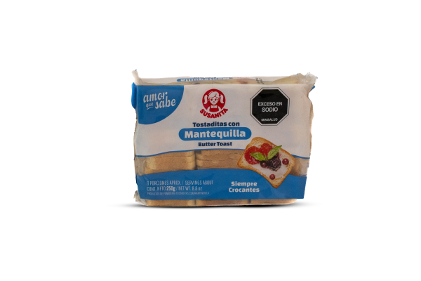 TOSTADITAS MANTEQUILLA 250 GR SUSANITA