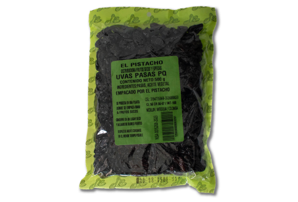 UVAS PASAS 500 GR EL PISTACHO