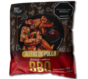 ALITAS BBQ 750 GR MAKIPOLLO