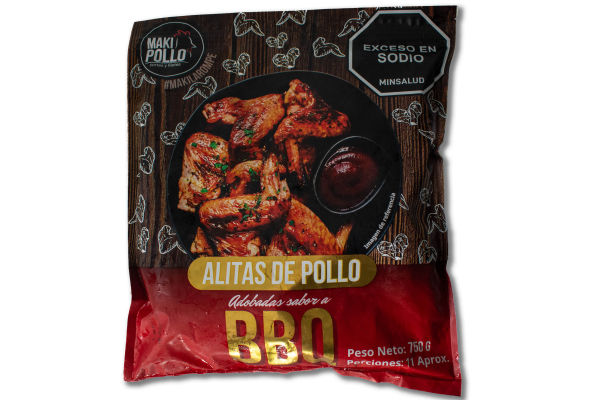 ALITAS BBQ 750 GR MAKIPOLLO