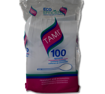 CUCHARA DULCERA BLANCA X 100 TAMI