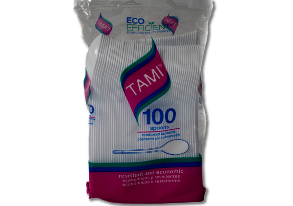 CUCHARA DULCERA BLANCA X 100 TAMI