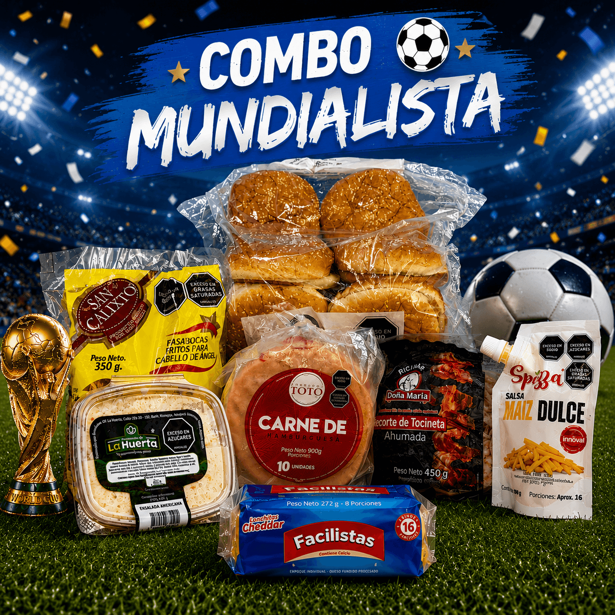 COMBO HAMBURGUESA MUNDIALISTA