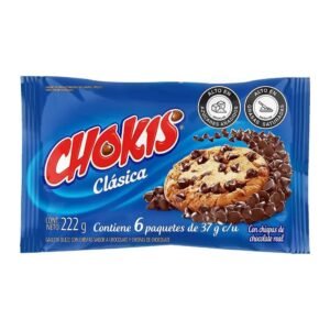 GALLETA CHOKIS CHISPA AZUL 222 GR X 6 UNDS
