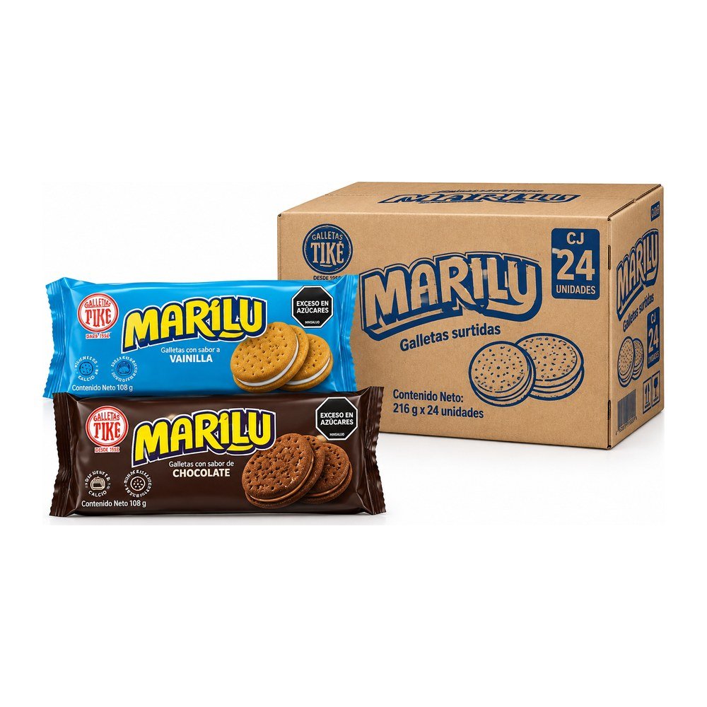 GALLETAS MARILU SURTIDA 216 GR CJ 24