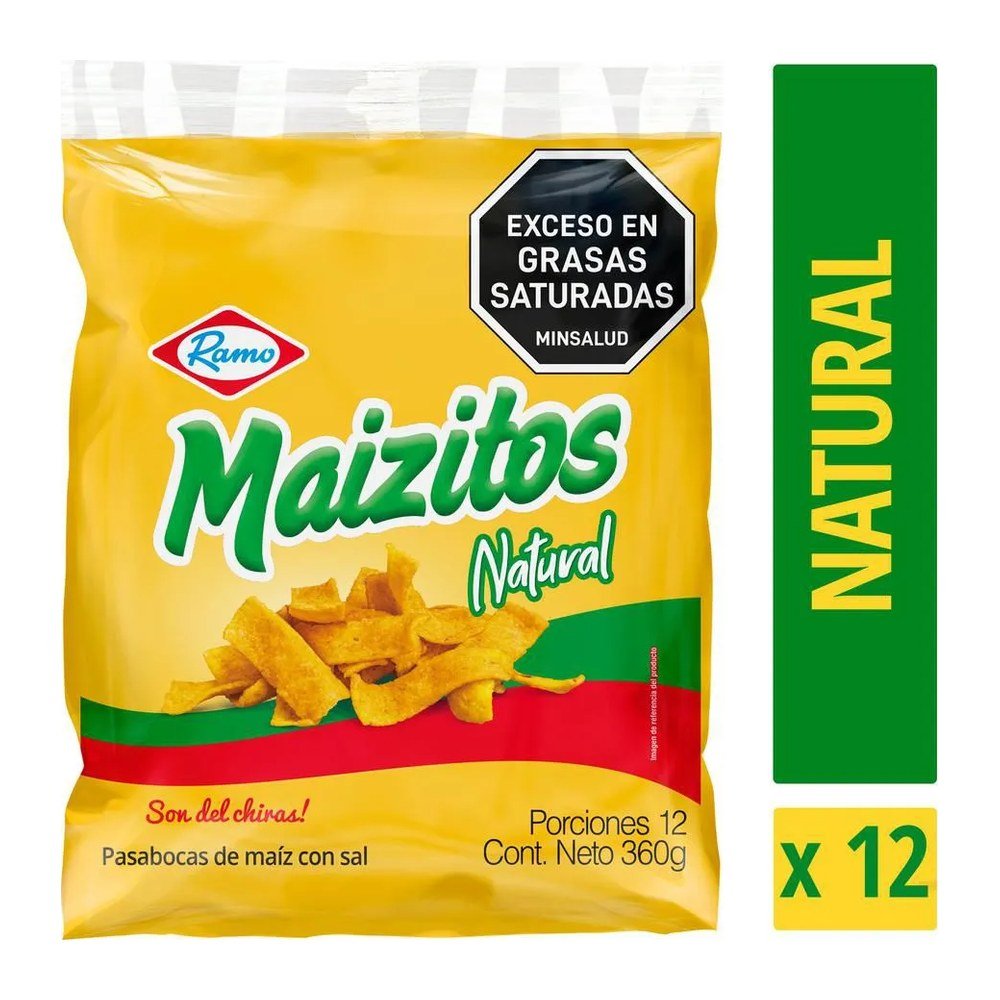 MAIZITOS NATURAL 45 GR X12 UNDS RAMO