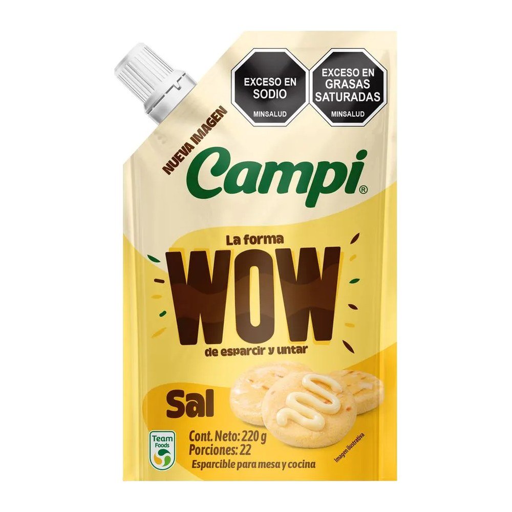 MANTEQUILLA CAMPI WOW CON SAL 220 GR