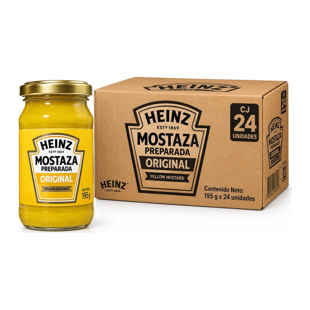MOSTAZA ORIGINAL 195GR HEINZ CJ 24