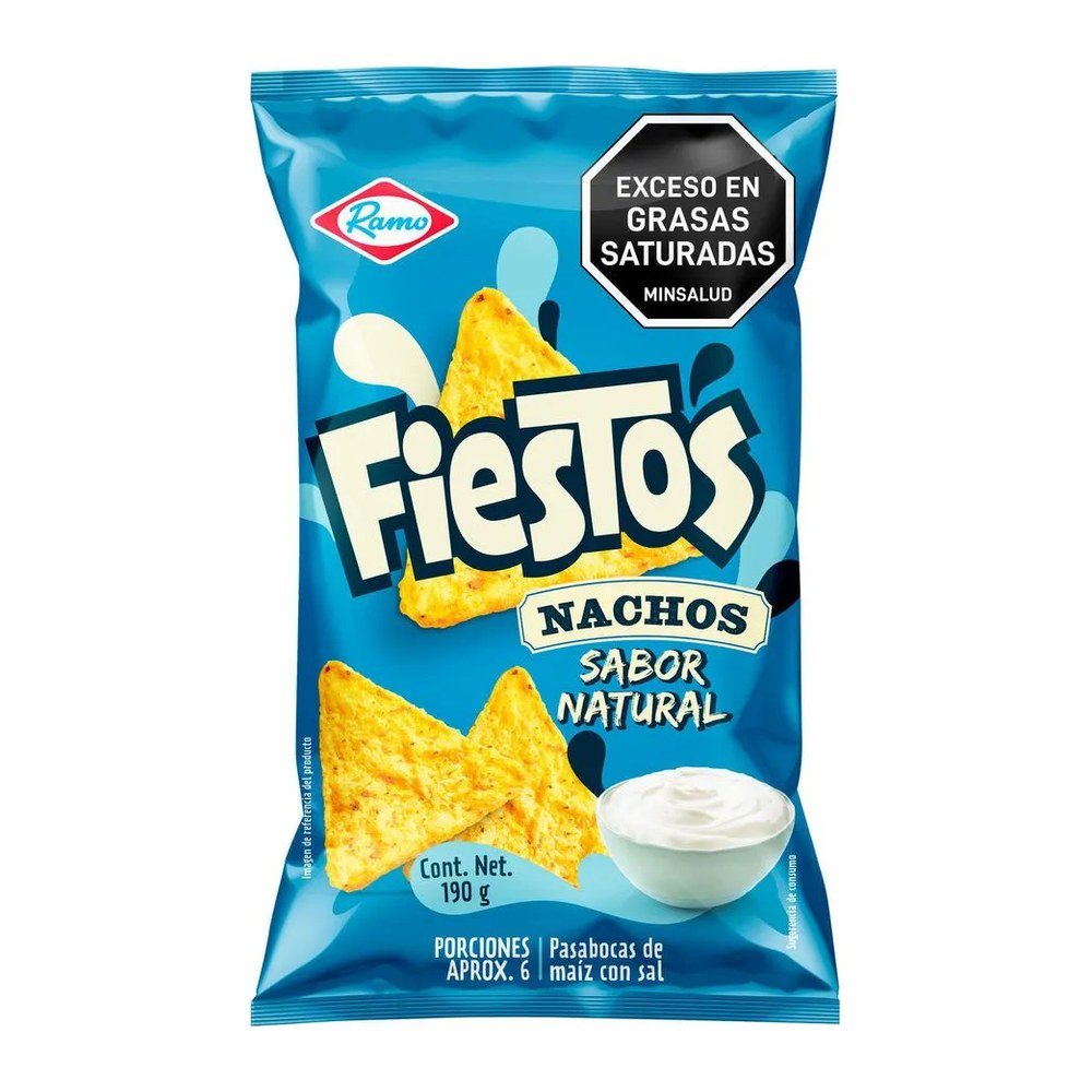 NACHOS NATURAL FIESTOS 190GR RAMO
