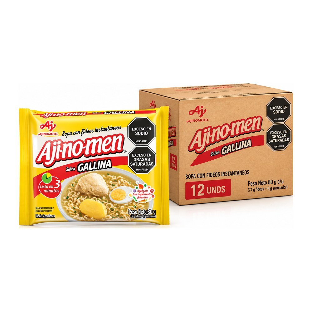 SOPA AJINOMEN 80 GR 12 UNDS