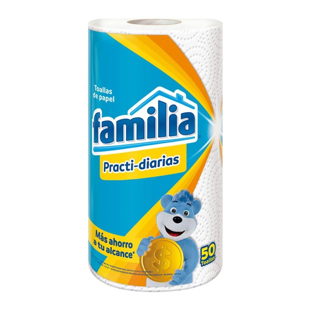 TOALLA COCINA PRACTI-DIARIAS X 50 FAMILIA